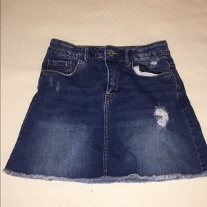 Zara girls denim skirt